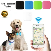 Taşınabilir Mini Kare Bluetooth Akıllı Kayıp Önleyici Anahtarlık Alarm Mavi - 7