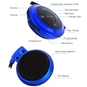 Mini 503 MP3 Çalar Bluetooth Kulaklık Mavi FM Radyo Destekli 32GB TF Kart - 3