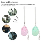 120dB Beyaz LED Işıklı Kişisel Anti-Kayıp ve Kurt Alarmı - 6