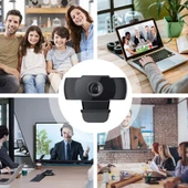 HD 1080P USB Webcam Kamera CMOS Sensörlü Mikrofonlu Bilgisayar ve Dizüstü için - 8