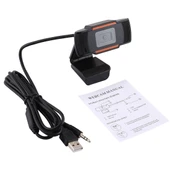 480P HD Döner USB Bilgisayar Kamerası Siyah - 6