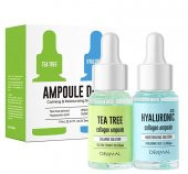 DERMAL 2li Sebum Kontrol Serum Set Sıkılaştırıcı, Sakinleştirici, Nemlendirici, Sebum Dengeleyici Çay Ağacı & Hiyaluronic Asit 17ml*2 - 1