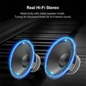 EWA A109M Taşınabilir Bluetooth Hoparlör Siyah Kablosuz Ağır Bas Subwoofer - 7