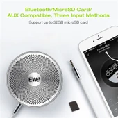 EWA A3 Mini Bluetooth Hoparlör 8W 3D Stereo Altın Renk - 4