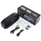 M5 Baykuş Tasarımlı Bluetooth Hoparlör Siyah LED Işıklı Kablosuz FM Radyo TF Kart Destekli - 2
