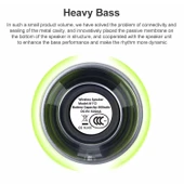 EWA A113 Taşınabilir Mini Bluetooth Hoparlör Mavi Suya Dayanıklı Kablosuz Bas Subwoofer - 3