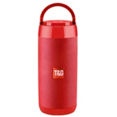T G TG113C Kırmızı Bluetooth Mini Taşınabilir Hoparlör FM Radyo Su Geçirmez Subwoofer Telefon Tutucu Kablosuz - 1
