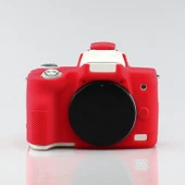 Canon EOS M50 Kırmızı Silikon Kamera Gövde Kılıfı - 2