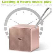 EWA A105 Yüksek Sadakatli Bluetooth Hoparlör Altın Renk Küçük Boy Yüksek Güçlü Bas TWS Teknolojisi TF Kart Destekli - 7