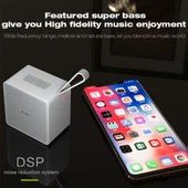 EWA A105 Yüksek Sadakatli Bluetooth Hoparlör Altın Renk Küçük Boy Yüksek Güçlü Bas TWS Teknolojisi TF Kart Destekli - 5