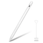 Apple Pencil 1 Nesil Silikon Kalem Kılıfı Beyaz - 1