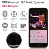 A18 Top Bluetooth Hoparlör LED Işıklı Taşınabilir Kablosuz Mini Hoparlör Siyah - 10