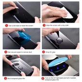 Samsung Galaxy S9 Plus Kavisli Temperli Cam Ekran Koruyucu Tek Parça - 4