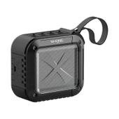 W KING S7 Mini Kablosuz Suya Dayanıklı Bluetooth Hoparlör Siyah - 1