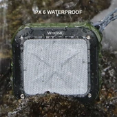 W KING S7 Mini Kablosuz Suya Dayanıklı Bluetooth Hoparlör Siyah - 5