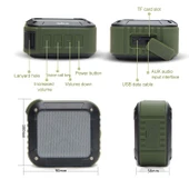 W KING S7 Mini Kablosuz Suya Dayanıklı Bluetooth Hoparlör Siyah - 2