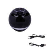 A18 Top Bluetooth Hoparlör LED Işıklı Taşınabilir Kablosuz Mini Hoparlör Siyah - 9