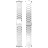 Xiaomi Redmi Watch 4 ve 5 Uyumlu Gümüş Renk Paslanmaz Çelik Metal Saat Kordonu Üç Boncuklu - 8