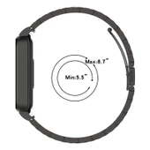 Xiaomi Smart Band 8 Active Paslanmaz Çelik Gümüş Saat Kordonu ve Metal Çerçeve - 7