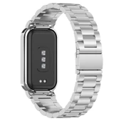 Xiaomi Smart Band 8 Active Paslanmaz Çelik Gümüş Saat Kordonu ve Metal Çerçeve - 2