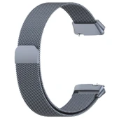 Xiaomi Redmi Watch 3 Active Manyetik Çelik Örgü Saat Kordonu Gri - 3