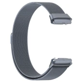 Xiaomi Redmi Watch 3 Active Manyetik Çelik Örgü Saat Kordonu Gri - 4