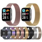 Xiaomi Redmi Watch 3 Active Manyetik Çelik Örgü Saat Kordonu Gri - 5