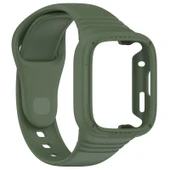 Xiaomi Redmi Watch 3 Tam Kapsül Silikon Saat Kayışı Koyu Yeşil - 2
