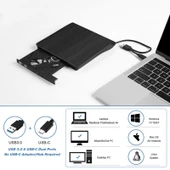 BT638 Taşınabilir Harici USB 30 Optik Sürücü CD Yazıcı - 4