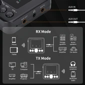 GTMEDIA RT05 Bluetooth 5.0 Ses Alıcı ve Verici 2'si 1 Arada Adaptör - 5