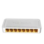 8 Port Mini Ethernet Masaüstü Switch 10 100 1000 Mbps - 1