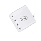 GaN130W 4 Port USB C PD65W PD30W Çoklu Port Tip C Dizüstü Şarj Cihazı EU UK AU US Priz - 2