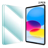 iPad 10.9 2022 Nesil Uyumlu 2li ENKAY 0.33mm Patlamaya Dayanıklı Çizilmeye Karşı Temperli Cam Ekran Koruyucu - 1