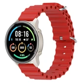 Xiaomi Mi Watch Sport 22mm Kırmızı Silikon Saat Kayışı - 1