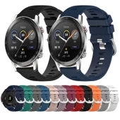 Huawei Magic Watch 2 46mm 22mm Koyu Gri Silikon Saat Kayışı - 3