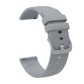Samsung Gear S2 Classic 20mm Gri Silikon Saat Kayışı - 2
