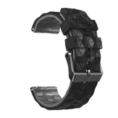 Xiaomi Haylou RT2 LS10 22mm Futbol Desenli İki Renkli Silikon Kordon Siyah Gri - 2