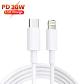 PD 35W Çift USB-C Tipi Şarj Cihazı 1.5m Tip-C - 8 Pin Veri Kablosu EU Priz - 3
