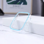 Apple Watch Series 7 8 9 45mm Mavi Işıklı Renkli PC Saat Kılıfı - 1