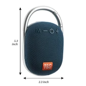TG321 TWS Taşınabilir Kablosuz Mini Hoparlör Kırmızı LED Işıklı - 4