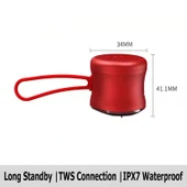 EWA A119 Taşınabilir Kablosuz Bluetooth IPX7 Mini TWS Hoparlör Siyah - 7