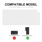 ENKAY Ultra İnce Yumuşak TPU Klavye Koruyucu Film MacBook Air 13.6 2022 2024 A2681 M2 A3113 M3 EU Versiyonu - 5