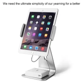 AP 7S 7 13 Inç Evrensel Tablet PC Alüminyum Alaşım 360 Derece Döner Masaüstü Standı - 2