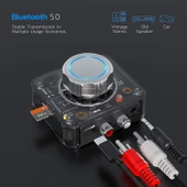 C39 Bluetooth 5.0 Alıcı RCA to 3.5mm Kablosuz Ses Dönüştürücü TF Kart Destekli - 2