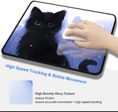 Kedi Karakterli Kaymaz E-spor Oyun Mouse Pedi 24x20 cm - 3