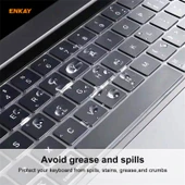 ENKAY Yumuşak TPU Klavye Koruyucu Film MacBook Pro 16 inç A2141 ve Pro 13.3 inç A2289 A2251 A2338 2020 EU Versiyonu - 3