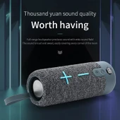 T G TG619 Taşınabilir Bluetooth Kablosuz Hoparlör Mavi Su Geçirmez Outdoor Bas Subwoofer AUX TF USB Destekli - 4