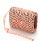 T G TG313 Taşınabilir Su Geçirmez Bluetooth Hoparlör Subwoofer Destekli TF Kart FM Radyo AUX Gül Altın - 1