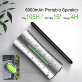EWA A115 Taşınabilir Metal Bluetooth Hoparlör 105 Saat Pil Hifi Stereo Açık Hava Subwoofer Gri - 5