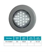 TAVAN LAMBA 24 LEDLİ 6500K BEYAZ (SU GEÇİRMEZ) (100 MM) (BUTONSUZ) SANEL 12V-24V SPOT - 1